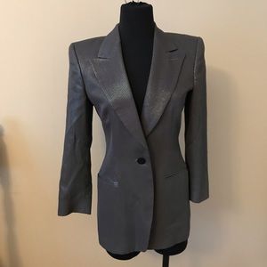 Giorgio Armani black & silver suit Italy size38